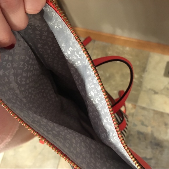 SOLD Kate Spade ♠️ Backpack B&W Canvas - Picture 4 of 6